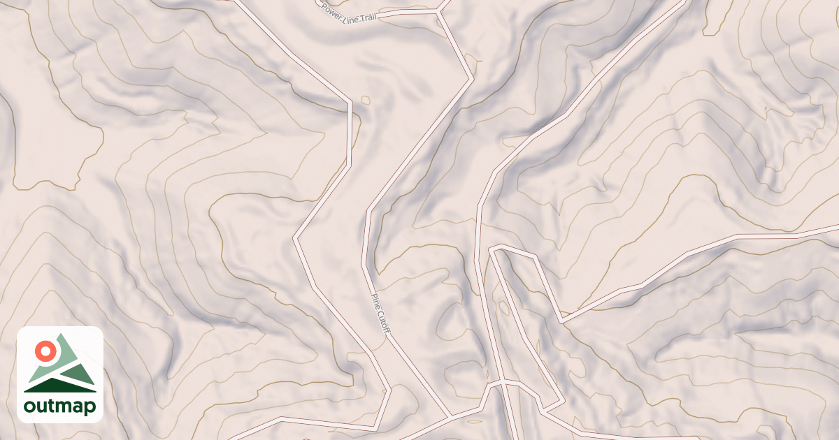 Map of Pine Cutoff Trail