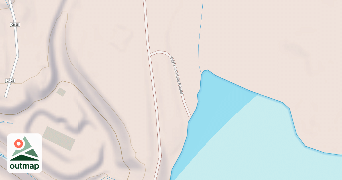 Map of SAGE HEN FISHER  F