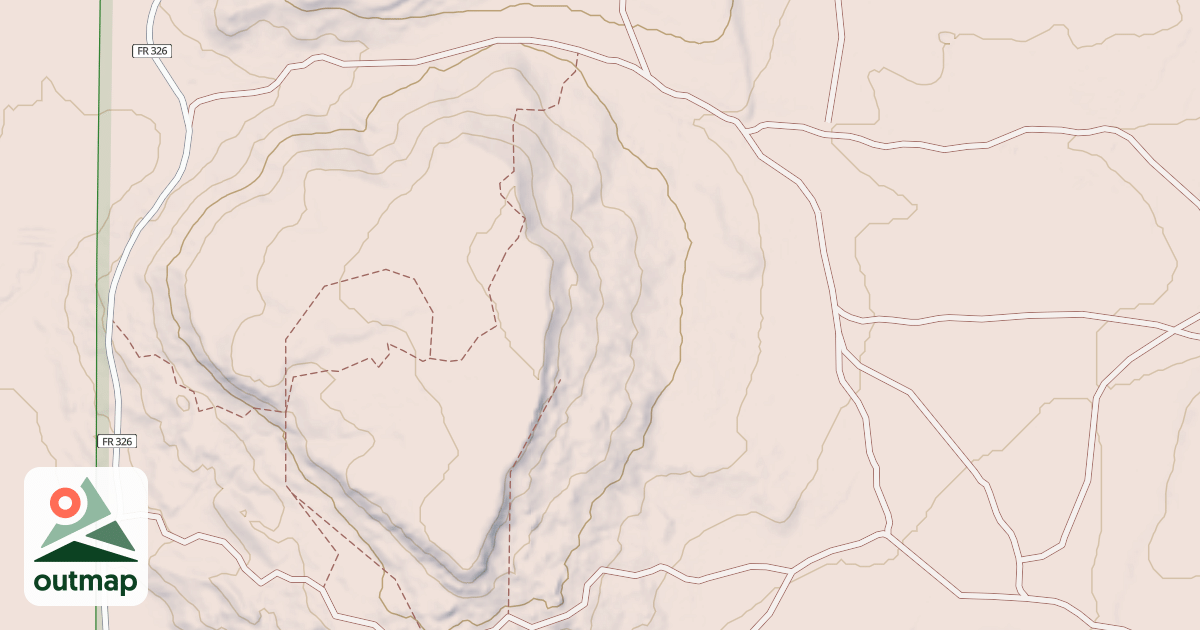 Map of USFS Motor Vehicle Use Map Roads {75FAA093-B8AC-4DB8-ADD3-CB6739D6F6F7}