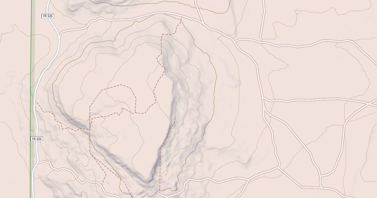 Map preview of USFS Motor Vehicle Use Map Roads {75FAA093-B8AC-4DB8-ADD3-CB6739D6F6F7}