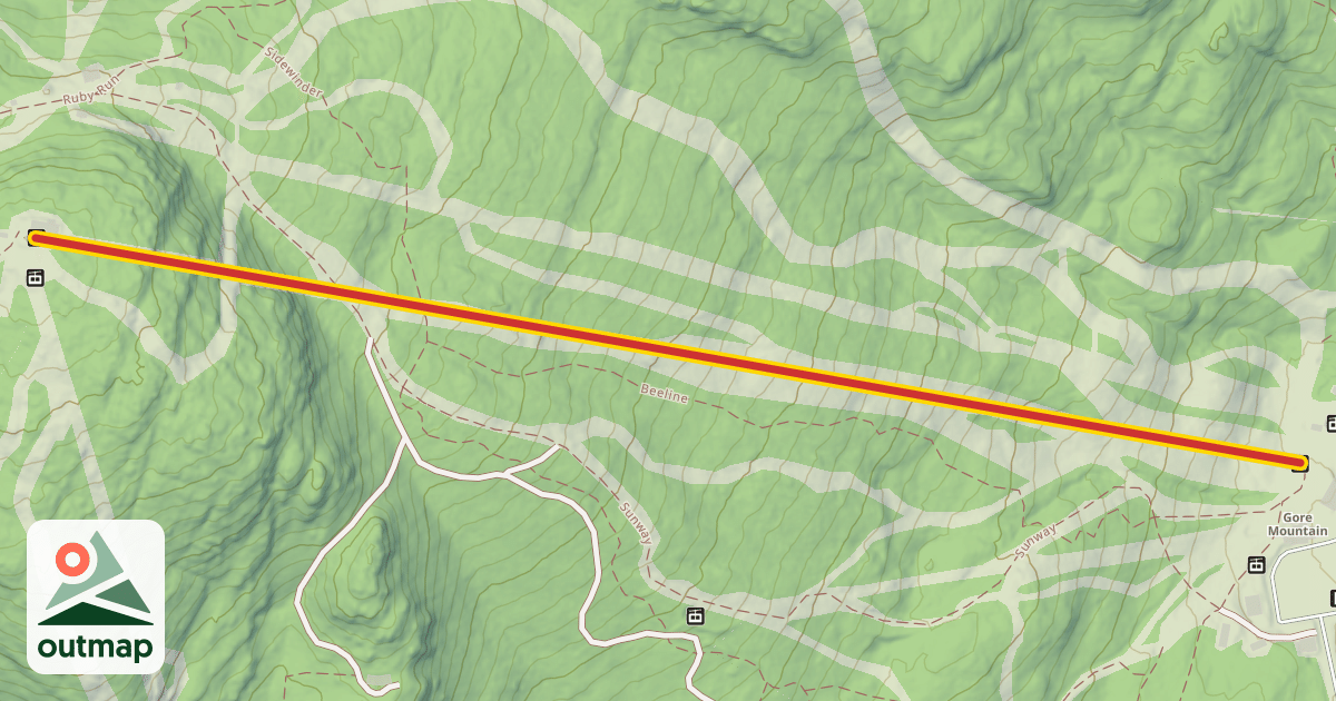 Map of Northwoods Gondola