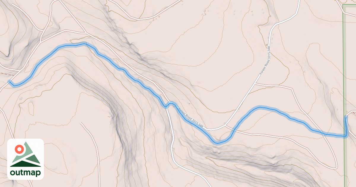Map of Fremont National Recreation Trail