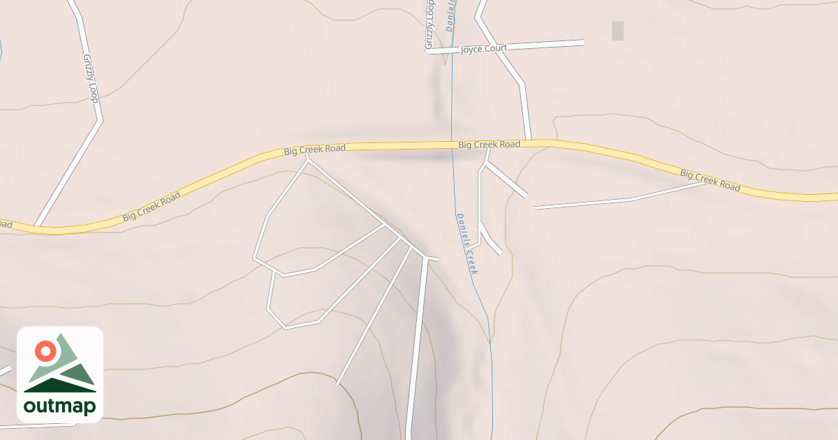 Map of DANIELS LOOP