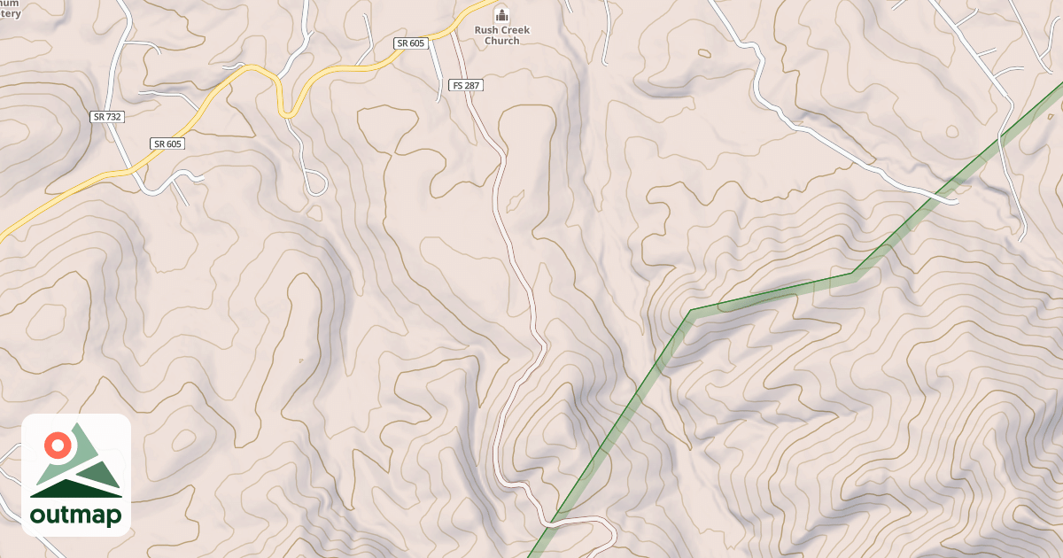 Map of RUSH CREEK