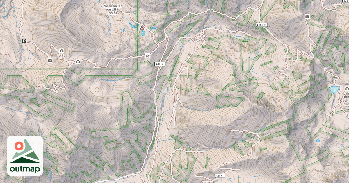 Map of County Road 10