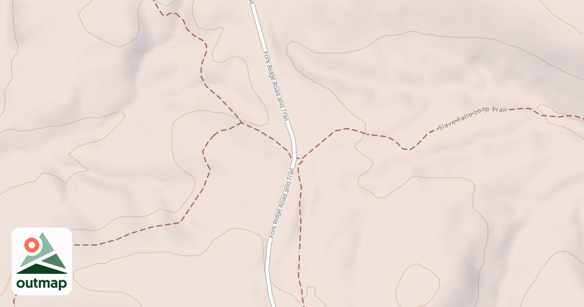 Map of Fork Ridge Road And Trail (Segment B)