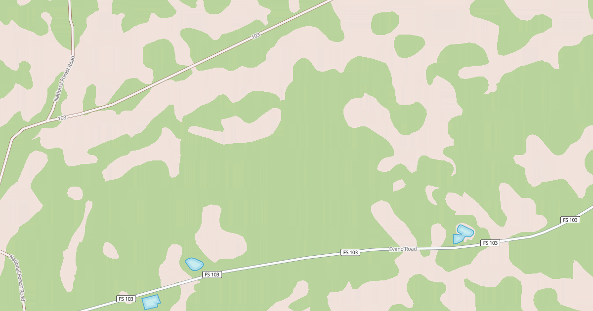 Map preview of USFS National Forest System Roads {84A0E98D-F77D-4FAF-8097-939AB7FEE717}