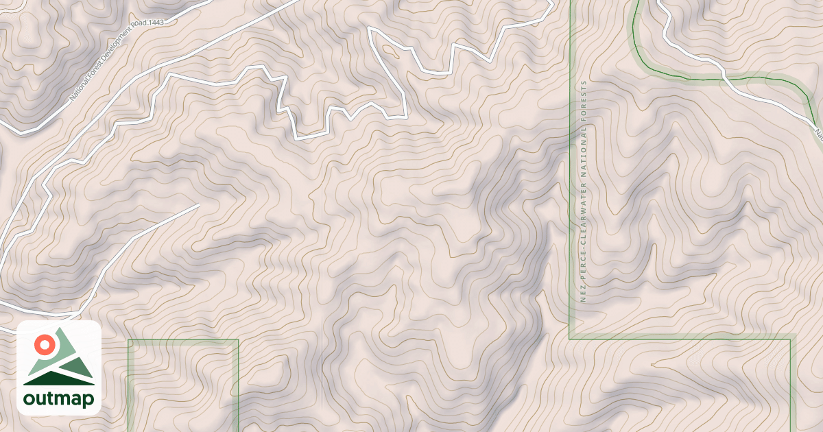 Map of East Fork Meadow Creek