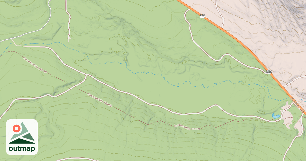 Map of Bean Brook West