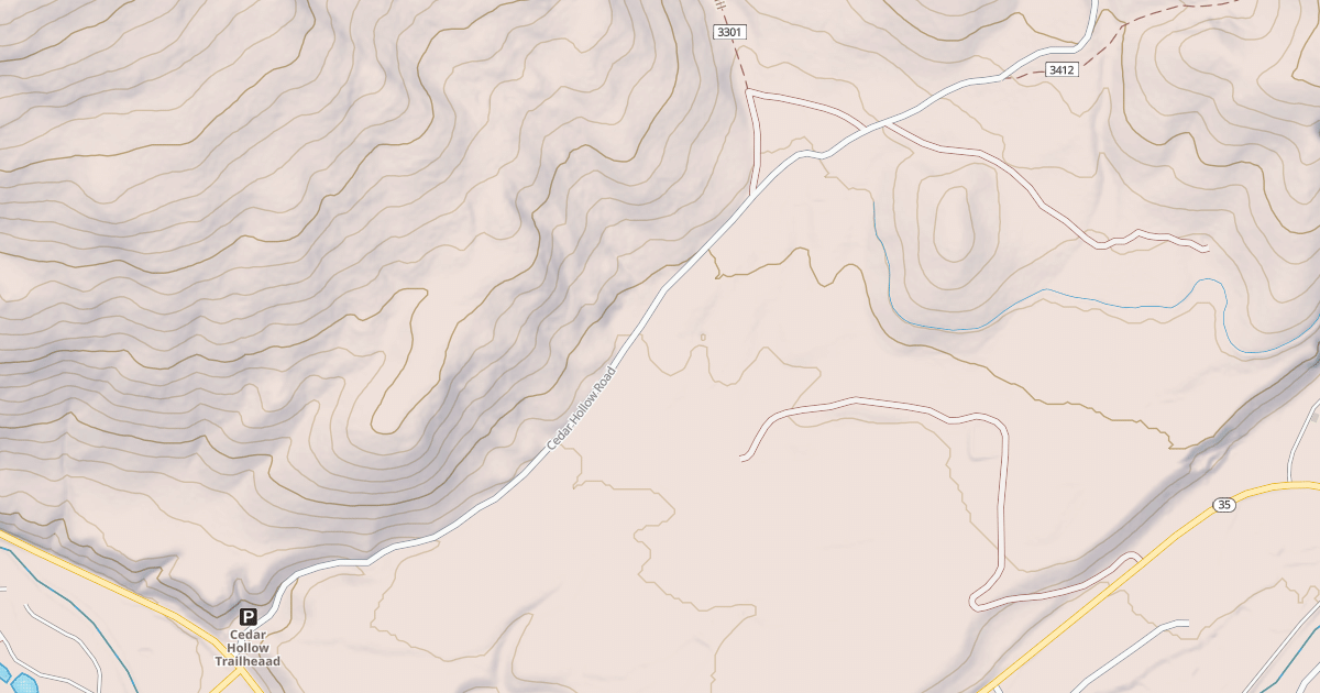 Map preview of Cedar Hollow Snomo Marked