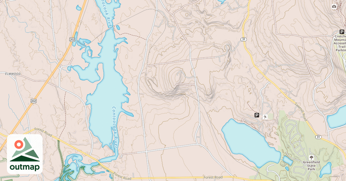 Map of Rail trail