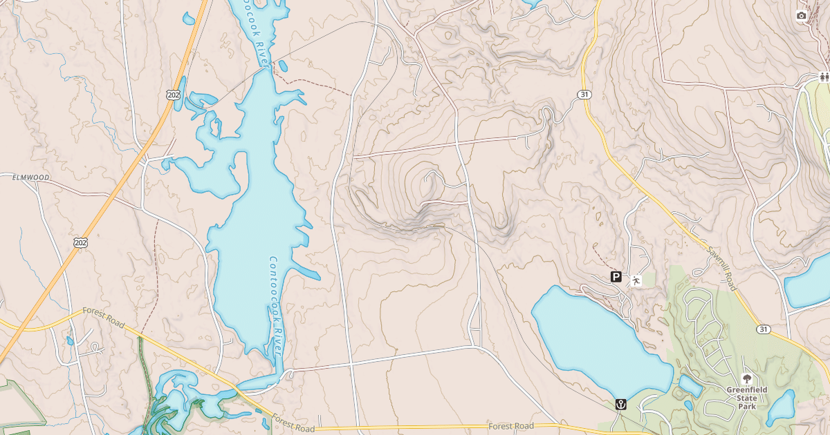 Map preview of Rail trail