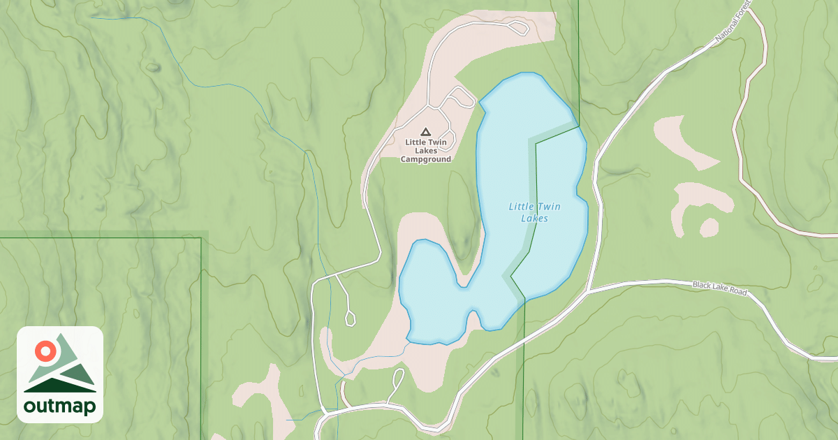 Map of LITTLE TWIN CAMPGROUND DRIVE