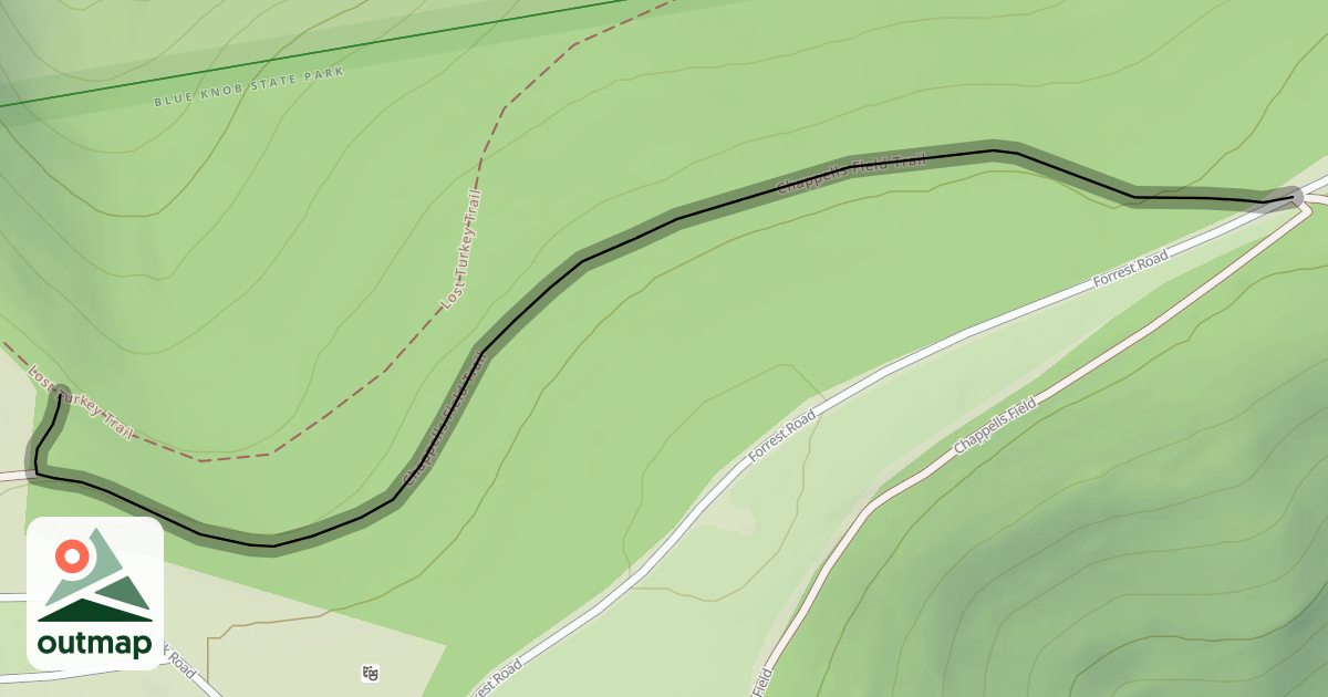 Map of Chappells Field Trail