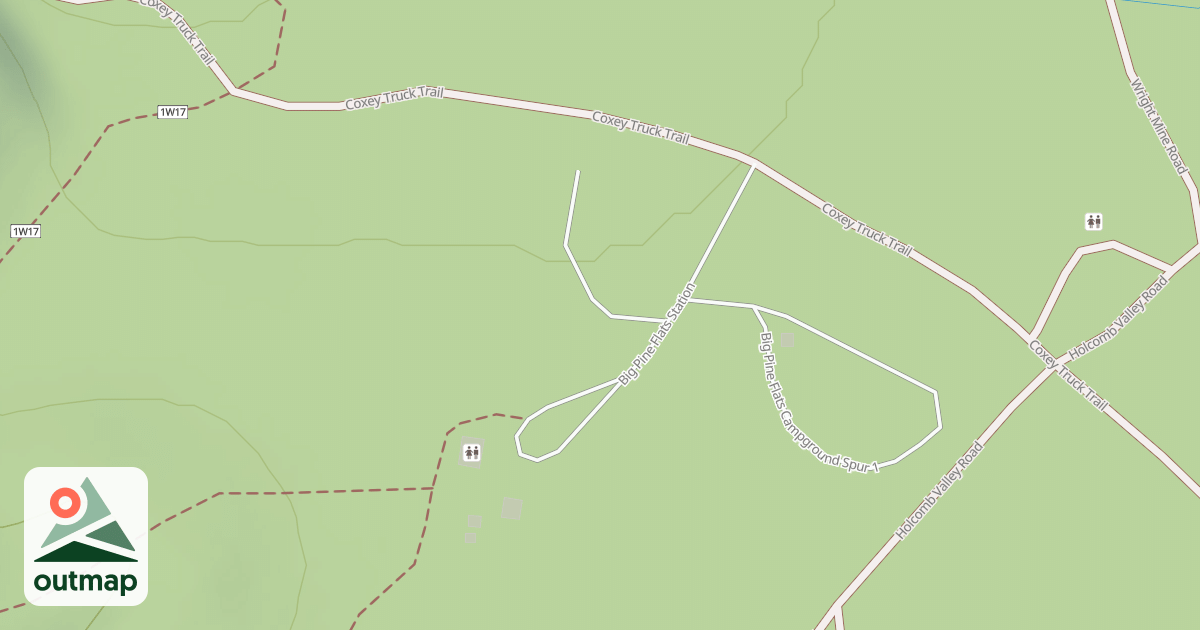 Map of BIG PINE FLATS STATION & CG