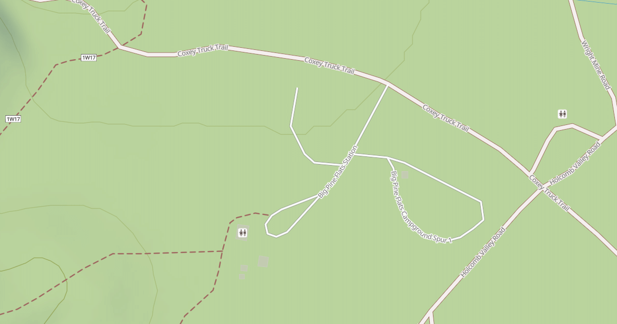 Map preview of BIG PINE FLATS STATION & CG