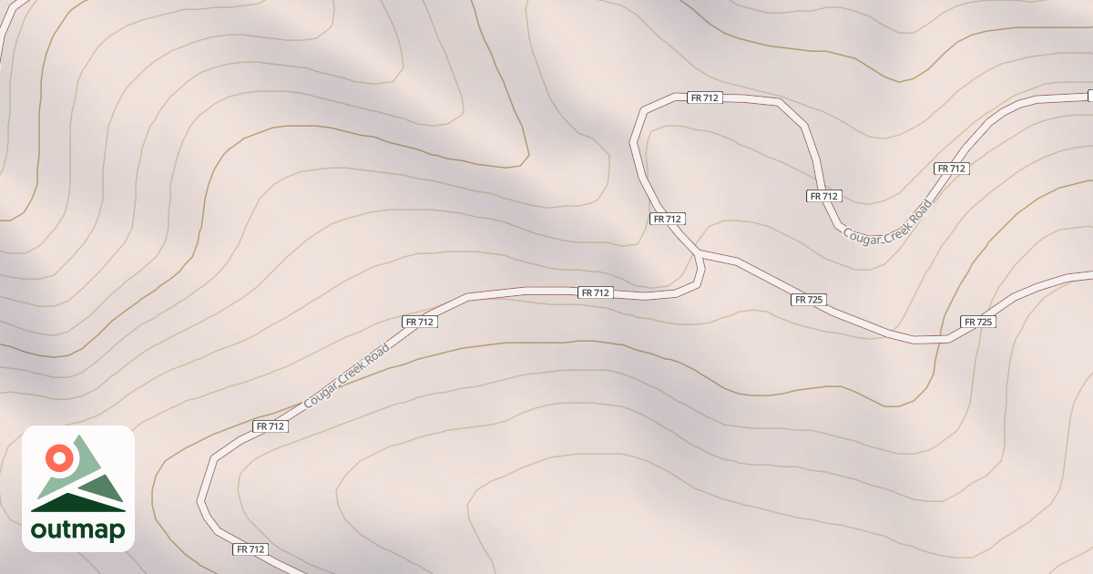 Map of COUGAR CREEK