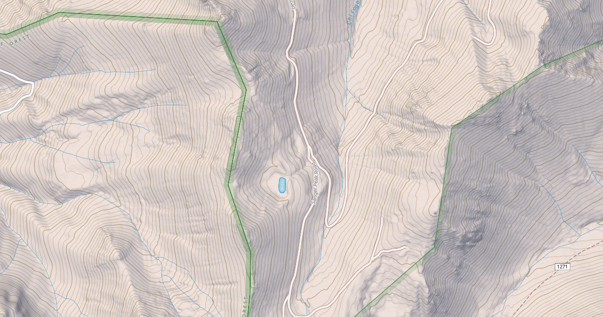 Map preview of SANGER PEAK