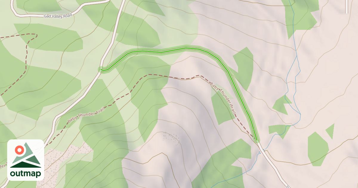 Map of Gad Valley Road