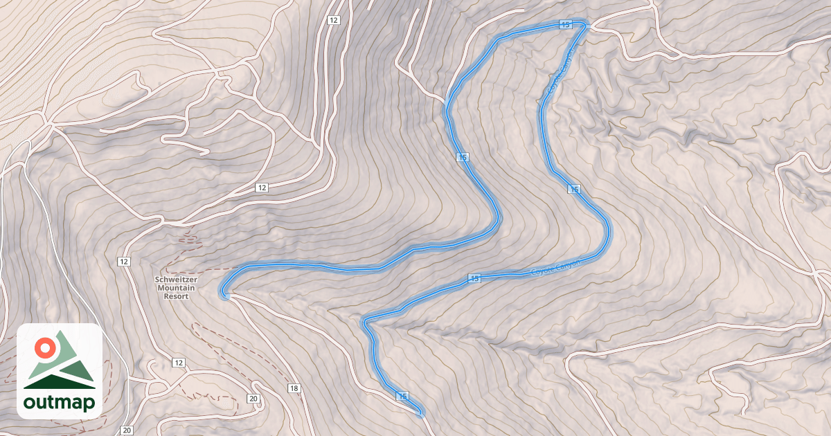 Map of Coyote Canyon
