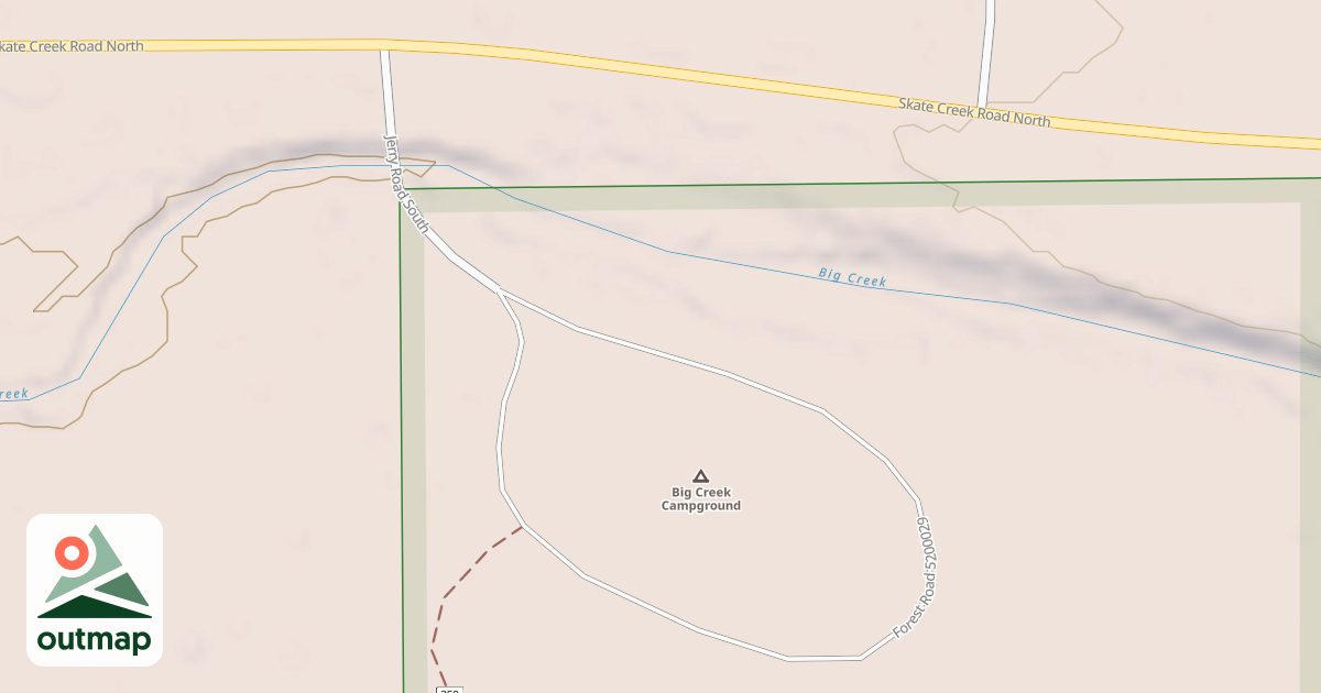 Map of BIG CREEK CAMPGROUND