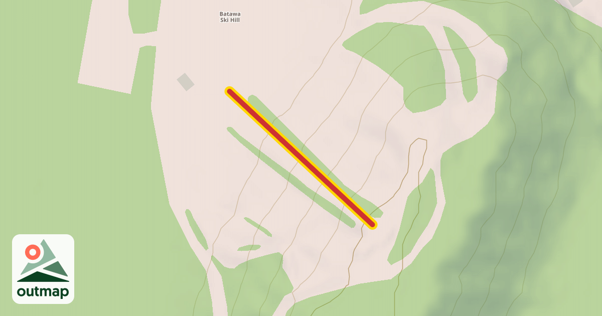 Map of Rope Tow Lift
