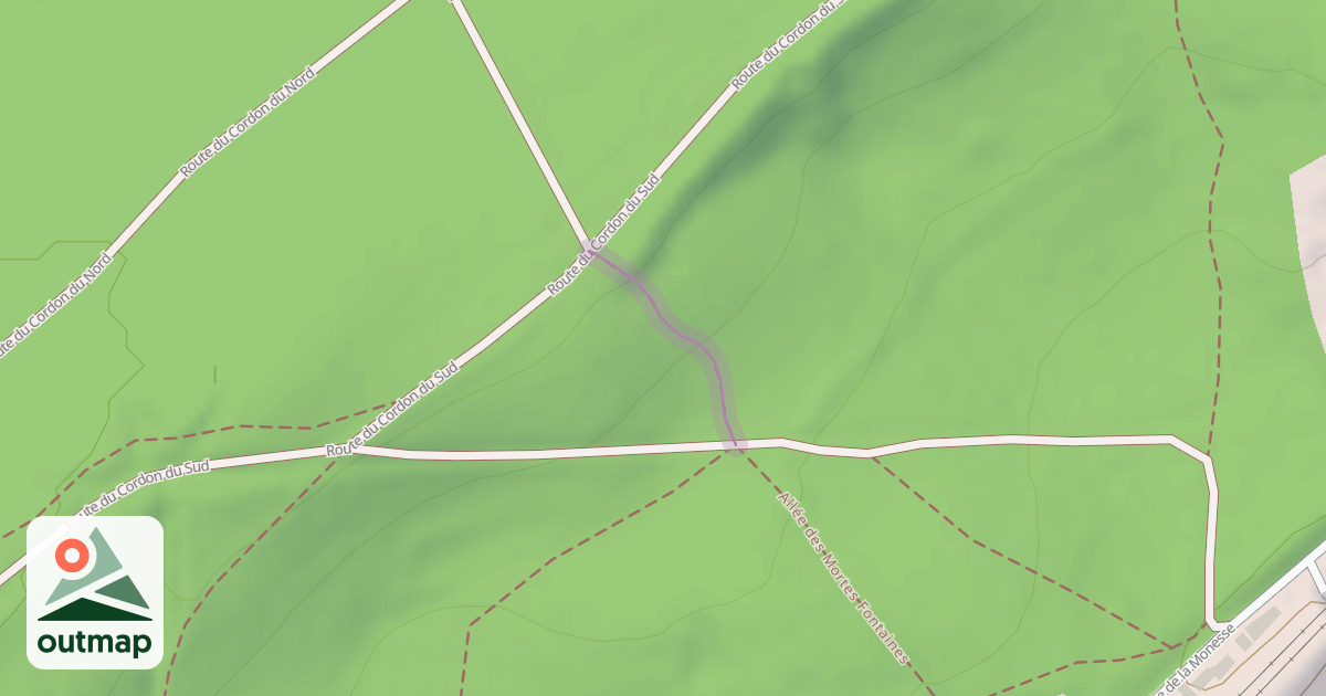 Map of Route des Mortes Fontaines