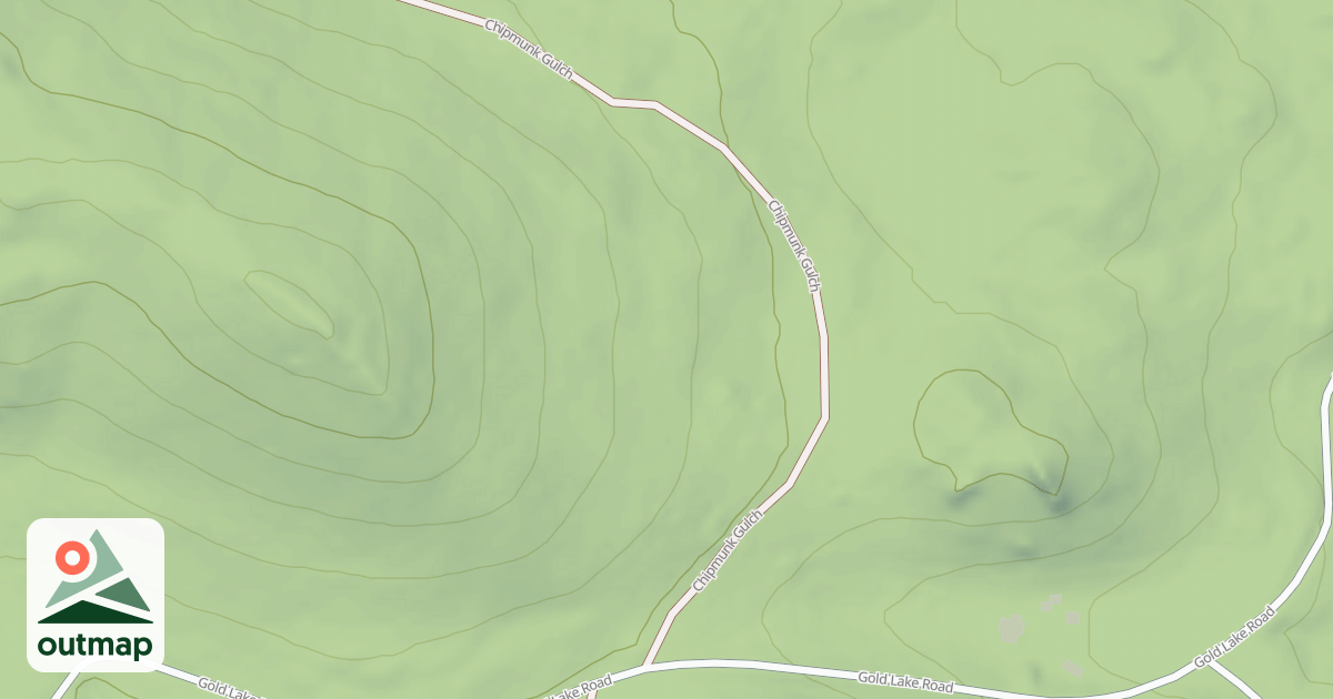 Map of CHIPMUNK GULCH