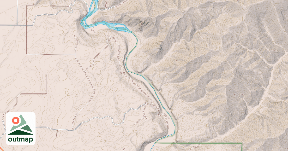 Map of SOUTH FORK RIM