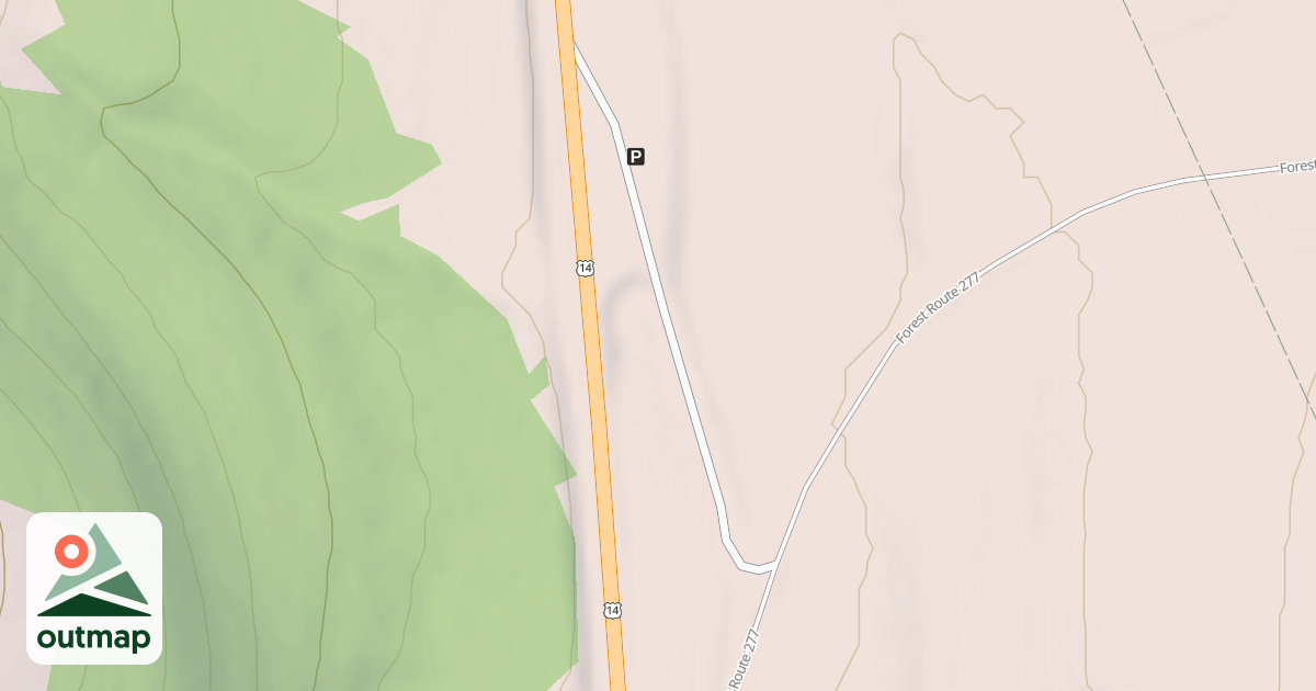 Map of ANTELOPE BASIN FORK