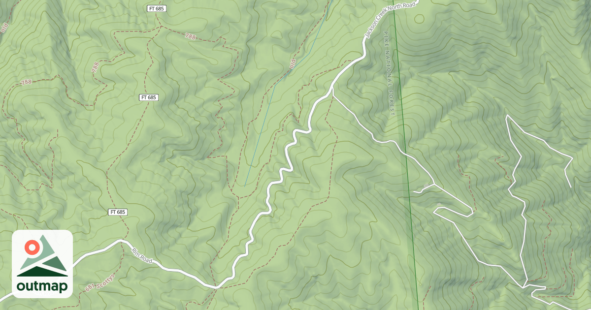 Map of JACKSON CREEK NORTH