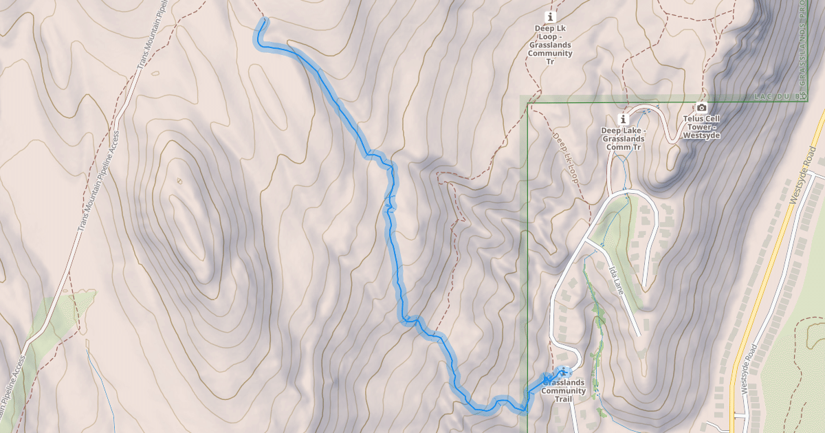 Map preview of Deep Lk Loop - Grasslands Community Tr