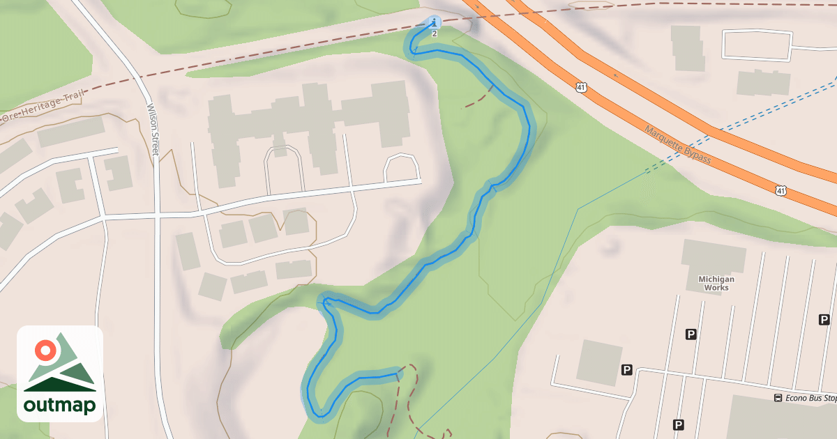 Map of Harlow Farms Connector Trail