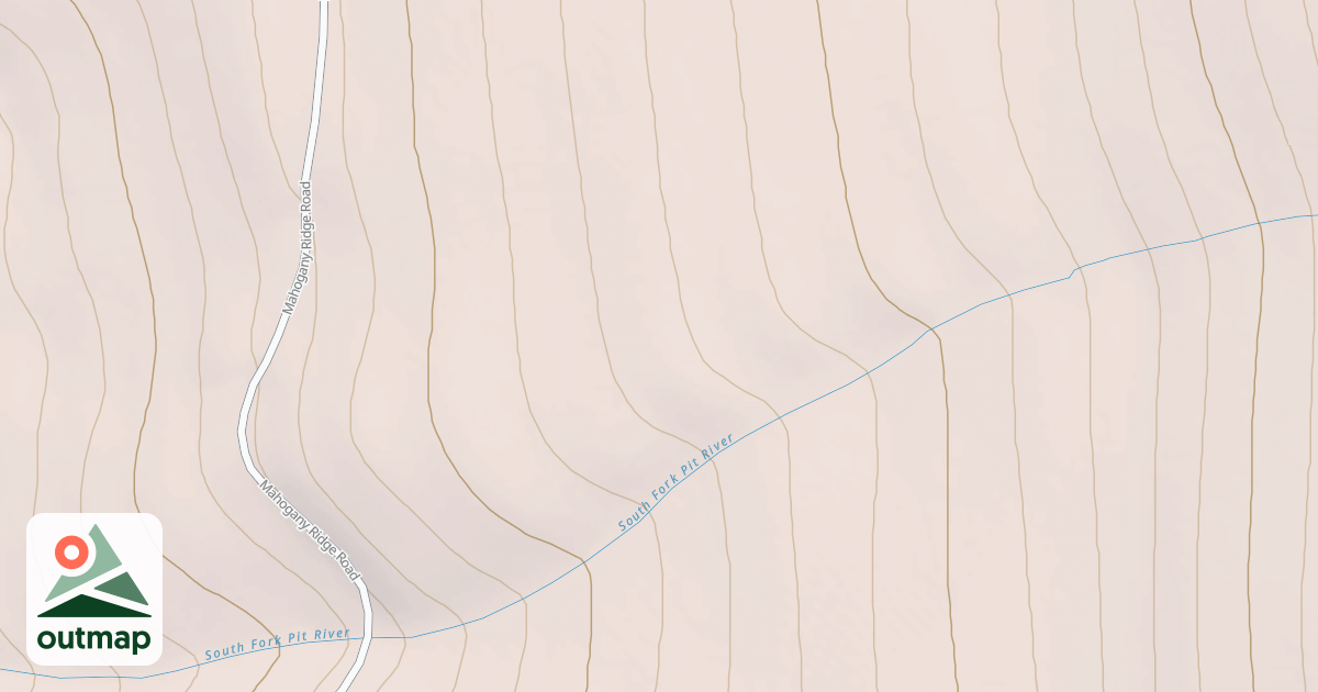 Map of MAHOGANY RIDGE SPUR
