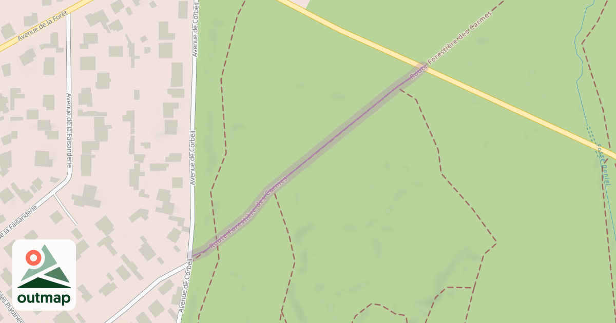 Map of Route Forestière des Carmes