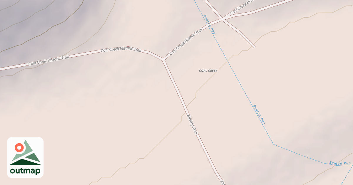 Map of Coal Creek Lower Trail
