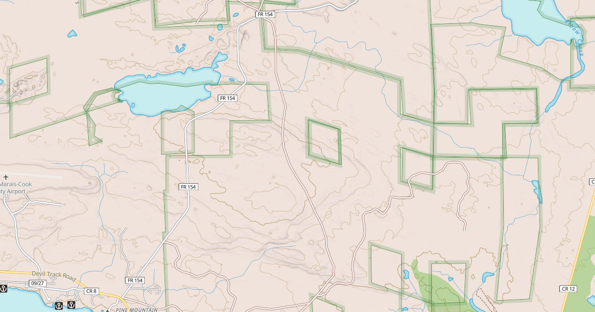 Map preview of Gunflint Trails Snowmobile