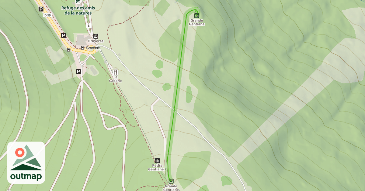 Map of Grande Gentiane