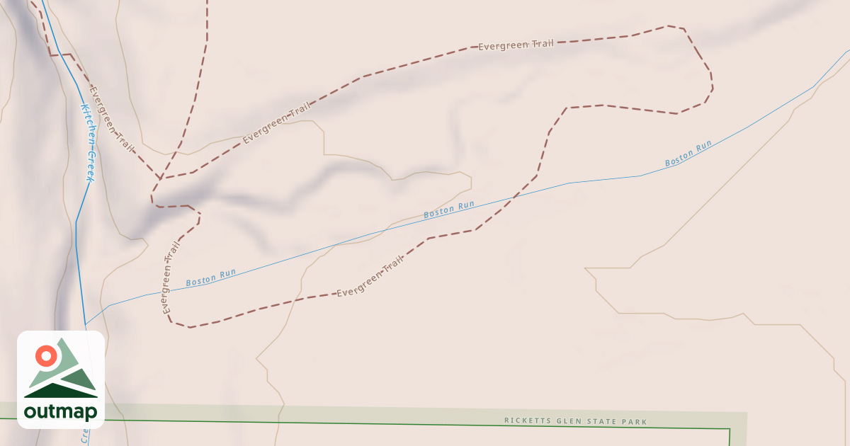Map of Ricketts Glen State Park Trails