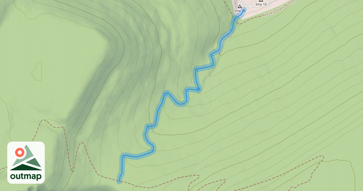 Map of Spruces Trail