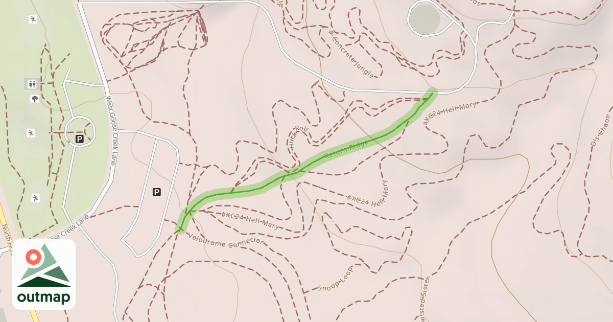 Map of Return Ridge