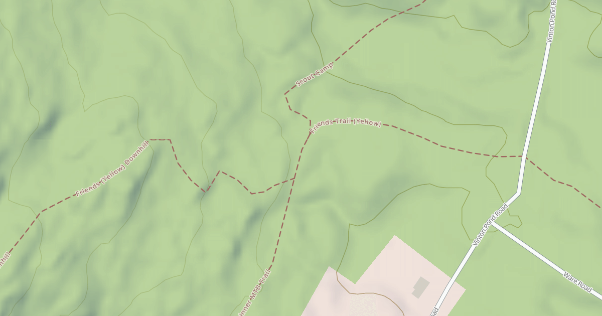 Map preview of Friends' Trail (Yellow)