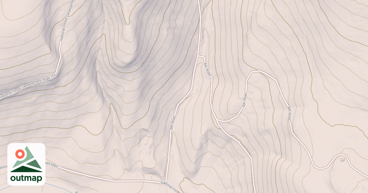 Map of USFS National Forest System Roads {32C8B84F-53F2-4E84-8015-7662F0E9A8E5}