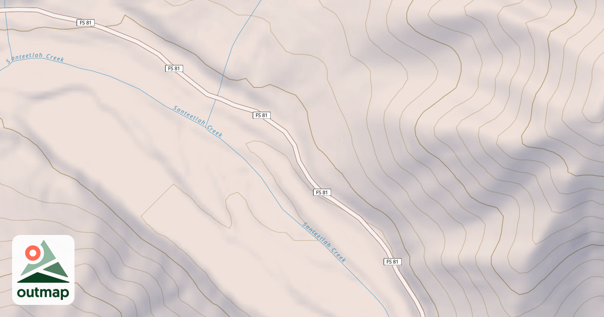 Map of UPPER SANTEETLAH