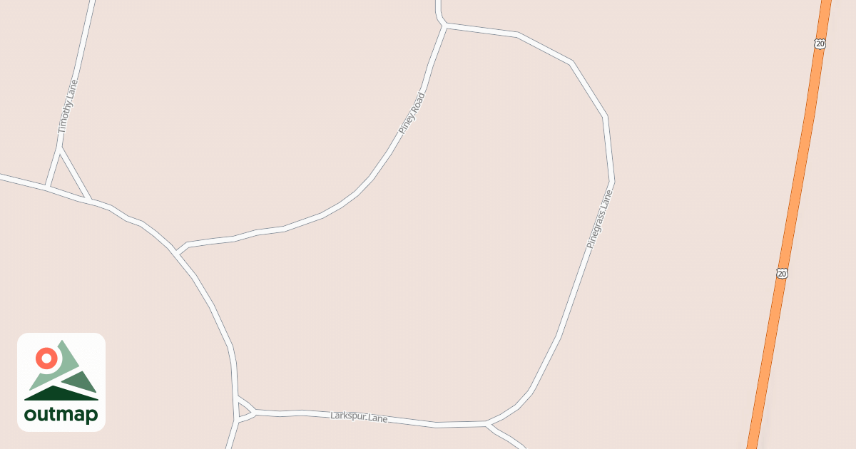 Map of PINEGRASS LANE