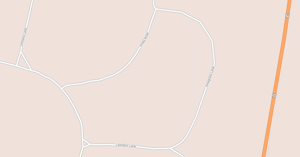 Map preview of PINEGRASS LANE