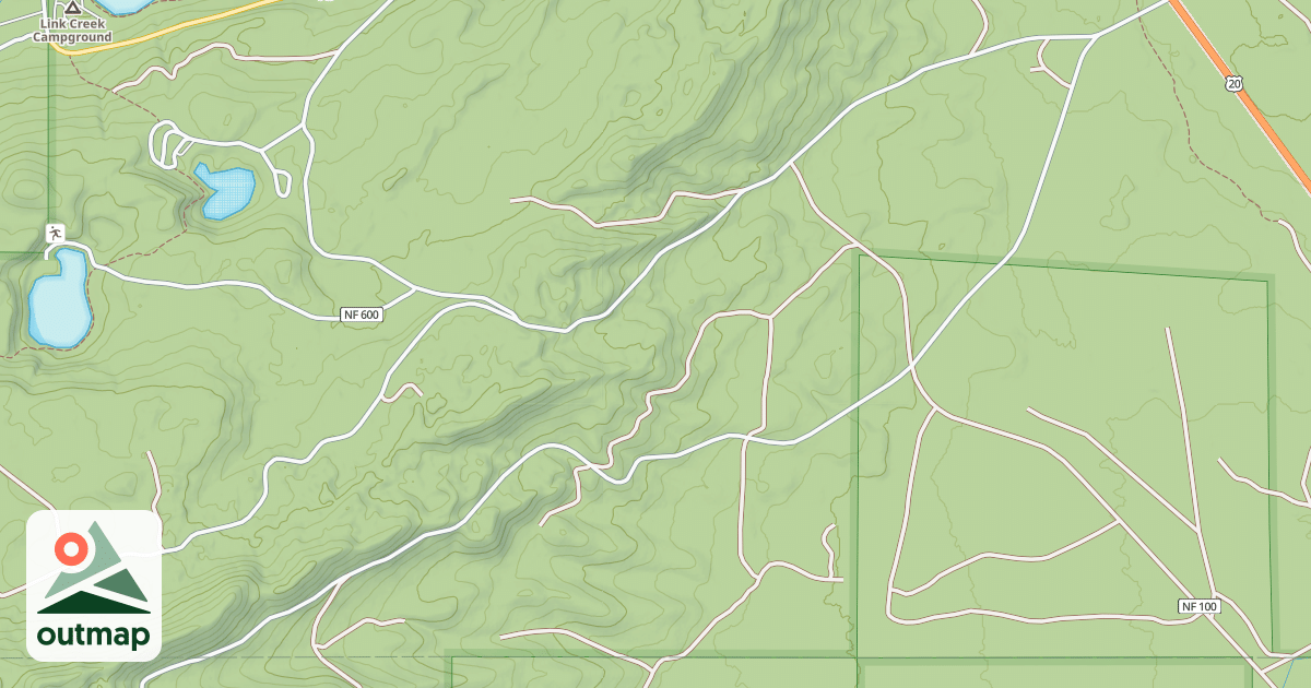 Map of USFS Motor Vehicle Use Map Roads {399C2A1D-8C77-443C-B4B1-D7AB551C1807}