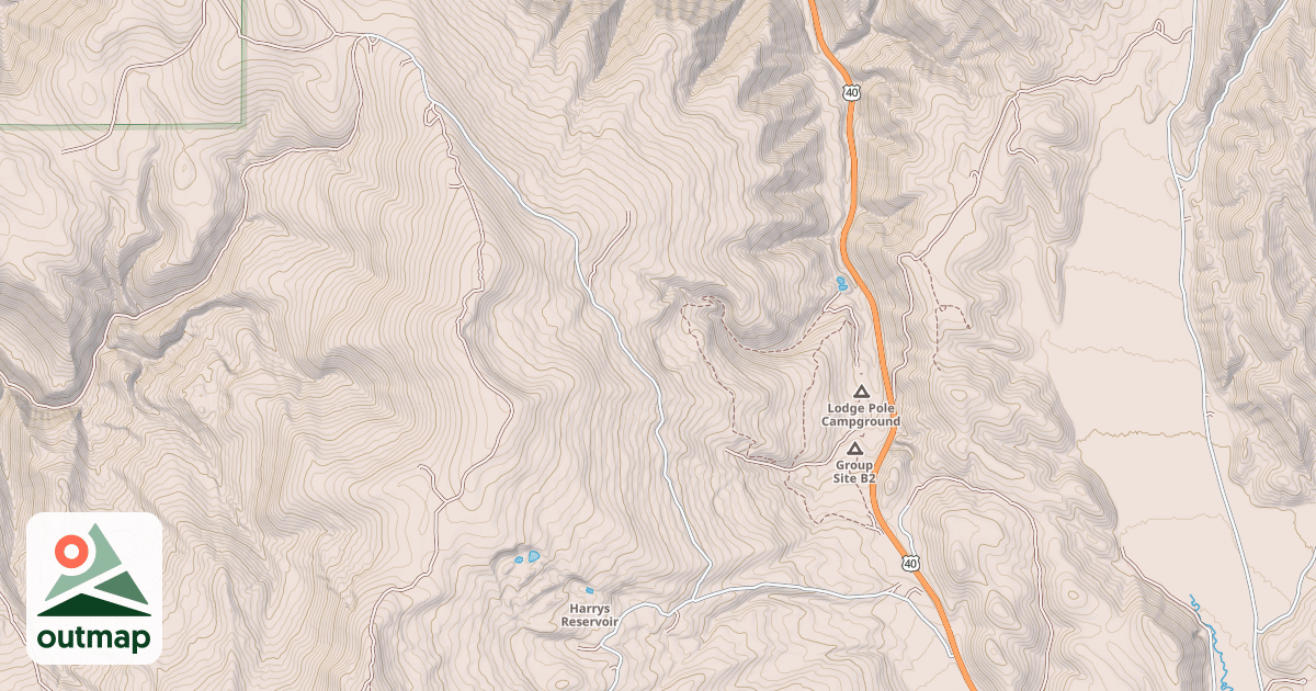 Map of CIRCLE-MAIN CANYON