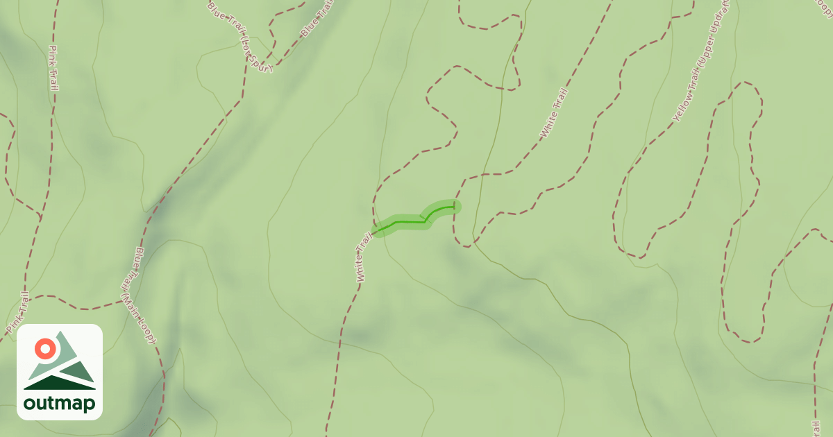 Map of Yellow & White Trail (Elevator)