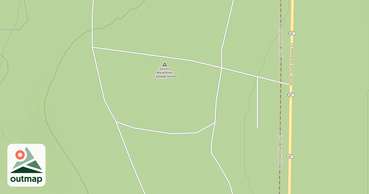Map of SOUTH MEADOWS CG CENTER RD S
